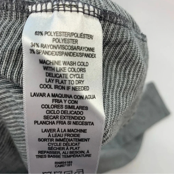 Calvin Klein Performance Blouse Top Woman 1X Stripe Raglan Long Sleeve Quick Dry - Picture 7 of 10